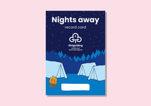 Load image into Gallery viewer, Nights away record cards
