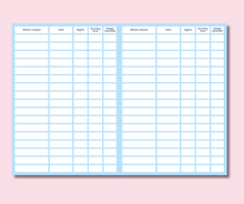 Load image into Gallery viewer, Nights away record cards
