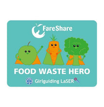 Load image into Gallery viewer, FareShare Badge - Food Waste Hero
